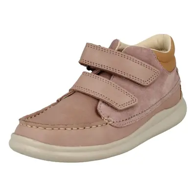 (UK Infant, Pink Combi (Pink)) Girls Clarks Casual Ankle Boots Cloud Tuktu - F Fit