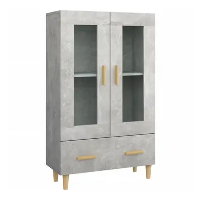 (Concrete grey) vidaXL Highboard Side Cabinet Cupboard Storage Side Cabinet Engineered Wood