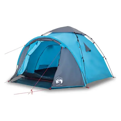 (Blue) vidaXL Camping Tent Dome 3-Person Lightweight Dome Tent Green Quick Release