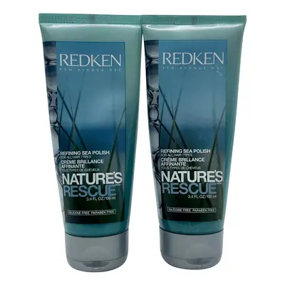 Redken Natures Rescue Refining Sea Polish 3.4 OZ All Hair Types Set of