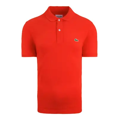 (Red, M) Lacoste Mens Polo Shirts Sports GolfÂ Tee