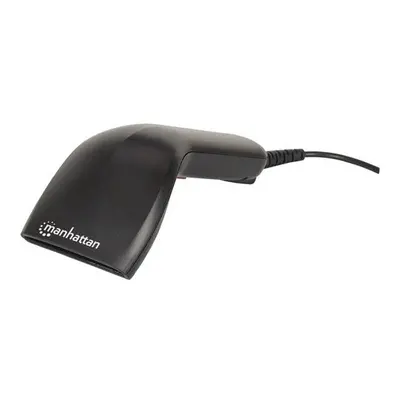 MANHATTAN USB Contact CCD Barcode Scanner with mm Scan Width, Black (178488)