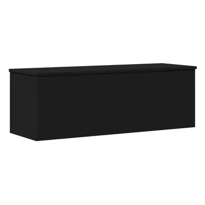 vidaXL Storage Box Toy Box Blanket Box Storage Chest Black Engineered Wood