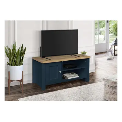 TV Unit Blue Oak Birlea Highgate Small Entertainment Navy Farmhouse Shabby Chic