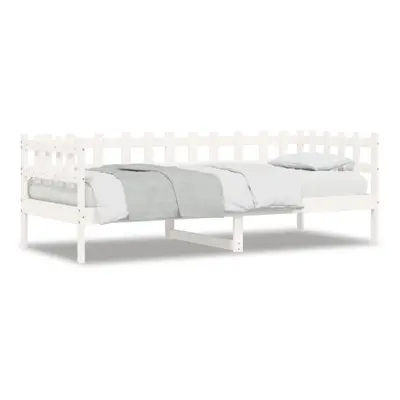 (white, x cm) vidaXL Day Bed Bedroom Sofa Bed Guest Bed Frame Daybed Couch Solid Wood Pine