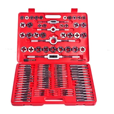 vidaXL Tap&Die Tool Set piece Workshop Hand Car Vehicle Tools Wrench Case