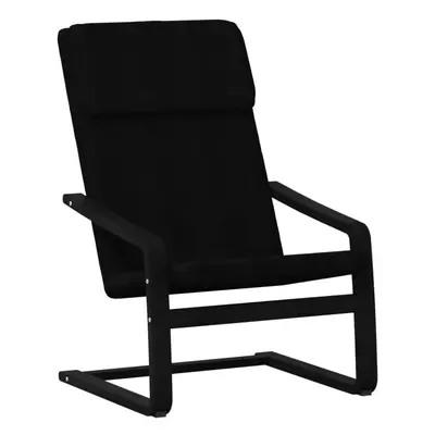 (black) vidaXL Relaxing Chair Armchair Lounge Chair Sofa Office Seating Chair Fabric