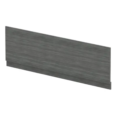 1800mm Bath MFC Front Panel & Plinth - Woodgrain Anthracite