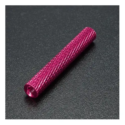 (Pink) M3AS16 50Pcs M3 30mm Knurled Standoff Bolt Aluminum Alloy Anodized Spacer Multicolor