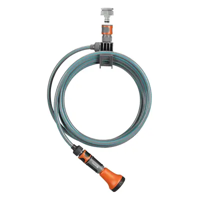 GARDENA city garden terraces spiral hose 7.5 m: Garden hose with integrated hose holder, mm hose