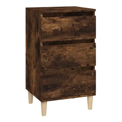 (smoked oak) vidaXL Bedside Cabinet Engineered Wood End Table Nightstand Multi Colours