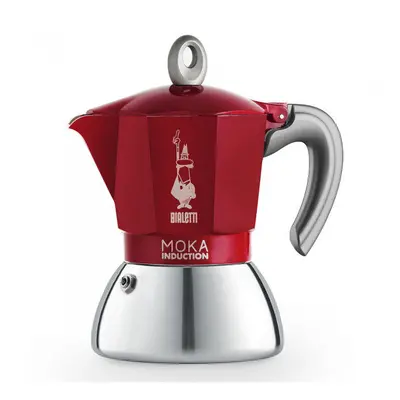 Coffee maker Bialetti Ã¢New Moka Induction 4-cup RedÃ¢