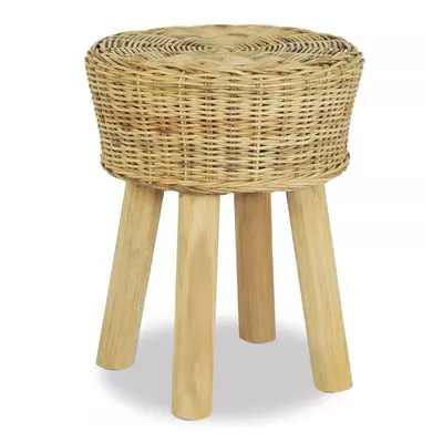 vidaXL Bar Stool 35x45cm Natural Rattan Home Kitchen Office Cafe Chair Seat