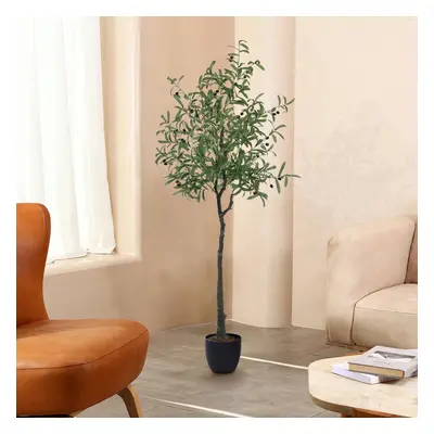 Artificial Olive Tree Decorative Plant in Planter