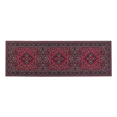 Runner Rug x cm Red VADKADAM