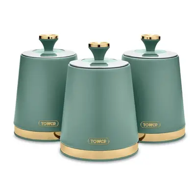 Tower Cavaletto T826131JDE Jade Green Tea Coffee Sugar Canisters