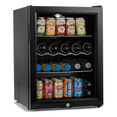 Subcold Super65 LED Mini Fridge | 65L Drinks Fridge - Black