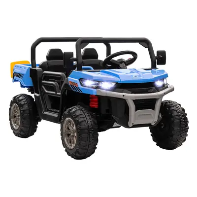 HOMCOM 12V Seater Kids Electric Ride-On Car w/ Electric Bucket - Blue