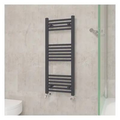 (1000x400mm, Anthracite) NRG Straight Central Heating Towel Rail Bathroom Heated Rad Radiators L