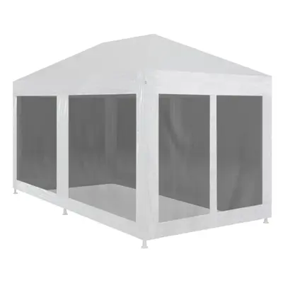 vidaXL Party Tent with Mesh Sidewalls 6x3m Outdoor Garden Gazebo Marquee