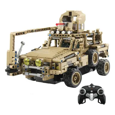 2.4G Military RC Car Block RC Vehicle Toys 768PCS