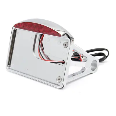 Motorcycle License Plate LED Tail Light Horizontal SidE-mount Bracket For Harley