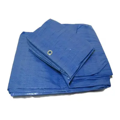 Pack of Yuzet Blue 2.4m x 3m Waterproof Tarpaulin Sheet Cover Camping Tarp