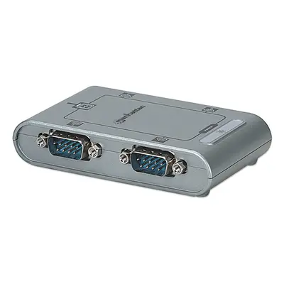 Manhattan USB-A to 4x Serial Port Converter, Male to Male,...