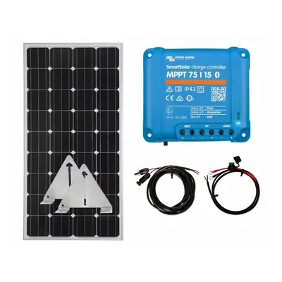 Victron 150w Mono Solar Panel Kit battery charging MPPT Controller Flip Mounts