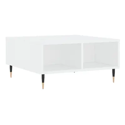 (white) vidaXL Coffee Table Tea Side Table Sofa Table High Gloss White Engineered Wood