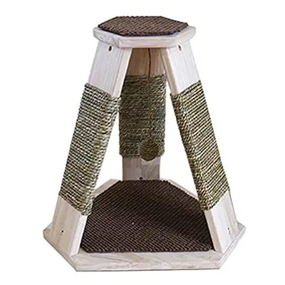 Rosewood Catwalk Collection Wooden Base Cat Scratcher and Climber Caraway