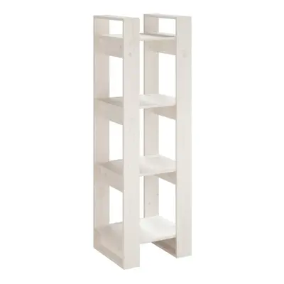 (white) vidaXL Solid Wood Pine Book Cabinet/Room Divider Storage Shelf Multi Colours