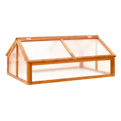 vidaXL Greenhouse Brown 114x80x50 cm Firwood