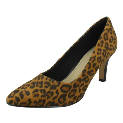 (Animal Print, UK 5.5) Ladies Clarks Formal Court Shoes Illeana Tulip