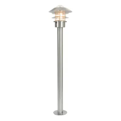 Outdoor IP44 Bollard Light Stainless Steel LED E27 60W Bulb Outside External