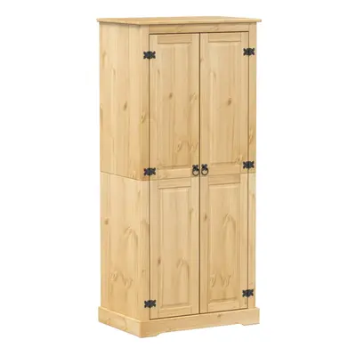 vidaXL Wardrobe Cupboard Closet Clothes Storage Organiser Solid Wood Pine