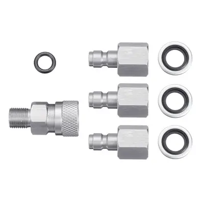 Stainless 1/8 BSPP Quick Release Hexagonal Coupler with plugs for PCP Air Filling