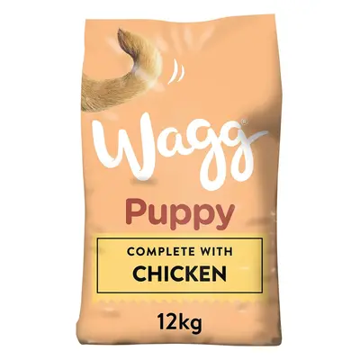 Wagg Complete Puppy Dry Dog Food Turkey & Rice 12kg - For Growing Puppies