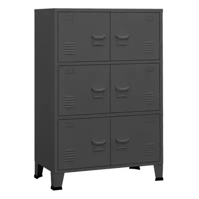 (anthracite) vidaXL Industrial Storage Chest Steel Sideboard Cabinet Multi Colours/Sizes