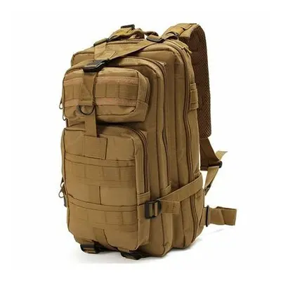 (Tan) 30L Outdoor Tactical Backpack Bag 600D Nylon Waterproof Camouflage Trekking Rucksack