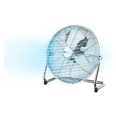 PureMate 14" Chrome Gym Floor Fan, Portable Cooling Fan for Home and office with Speeds and Adju