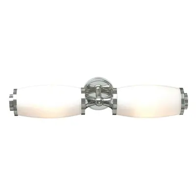 IP44 Wall Light x Enc Glass Shades Polished Chrome LED G9 3.5W