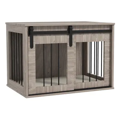 PawHut Dog Crate Furniture with Removable Cushion, for Medium Dogs - Brown