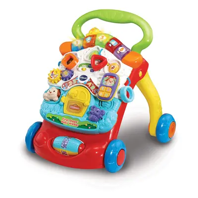 VTech First Steps Baby Walker | Push Along Walker Baby Toy with Shapes, Sounds, Music, Phrases, 