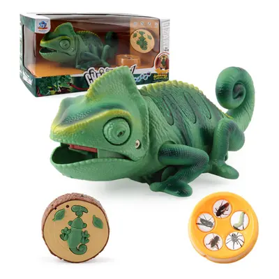 Electric Infrared Remote Control Lights Crawling Chameleon Children's Strange Bug-catching Trick