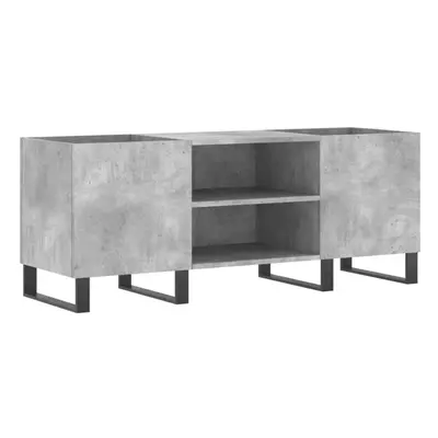 (concrete grey) vidaXL Record Cabinet Record Storage Cabinet Sideboard White Engineered Wood