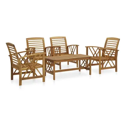 vidaXL Solid Acacia Wood Garden Lounge Set Piece Patio Outdoor Furniture Set