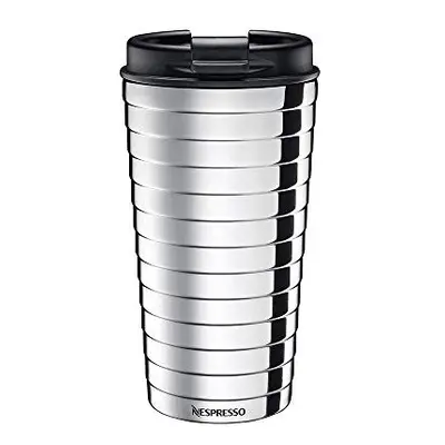 Nespresso Touch Travel Mug Silver Tumbler Stainless Steel 345ml