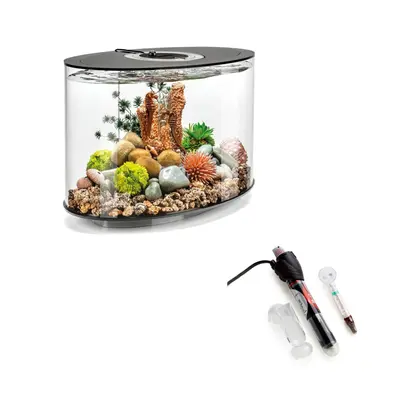 biOrb Loop 15L Black Aquarium With MCR Led Lighting and Heater Pack