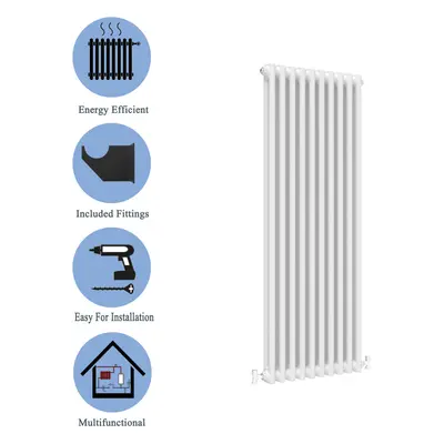 (White, 1500*470mm) Cast Iron Style Radiators